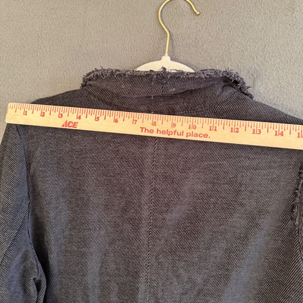 Free People Women's Blazer Jacket Sz M Black Combo Wool Blend Better Together - Picture 13 of 14